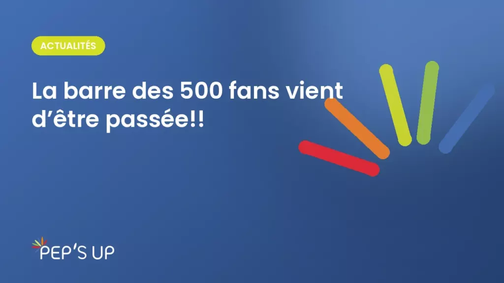 La barre des 500 fans vient d’être passée!!