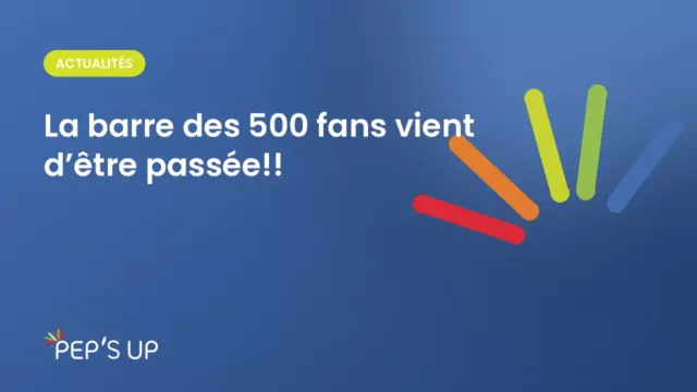 La barre des 500 fans vient d’être passée!!