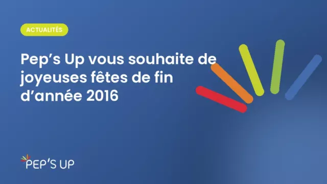 Pep’s Up vous souhaite de joyeuses fêtes de fin d’année 2016