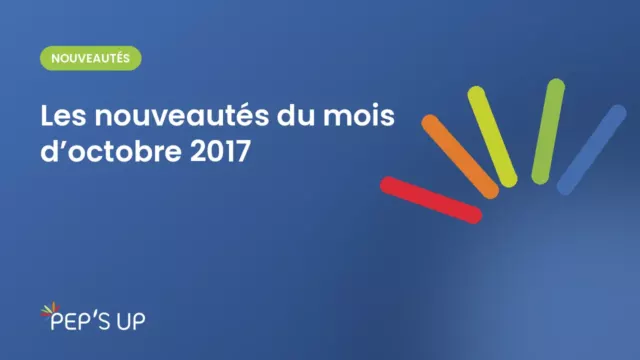Les nouveautés du mois d’octobre 2017