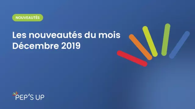 Les nouveautés du mois Décembre 2019