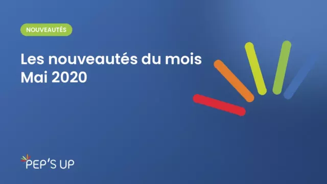 Les nouveautés du mois Mai 2020