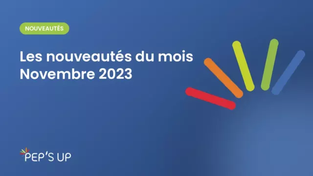 Les nouveautés du mois Novembre 2023
