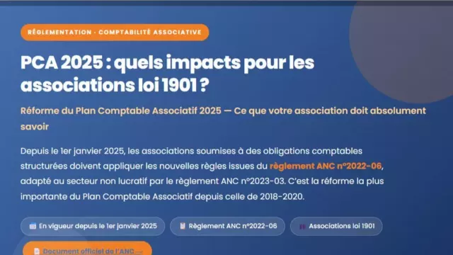 PCA 2025 : quels impacts pour les associations loi 1901 ?