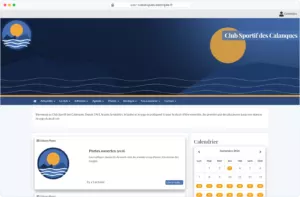 Capture du logiciel Pep's Up — Site internet