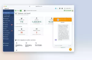 Support Pep's Up accessible depuis le logiciel par tchat